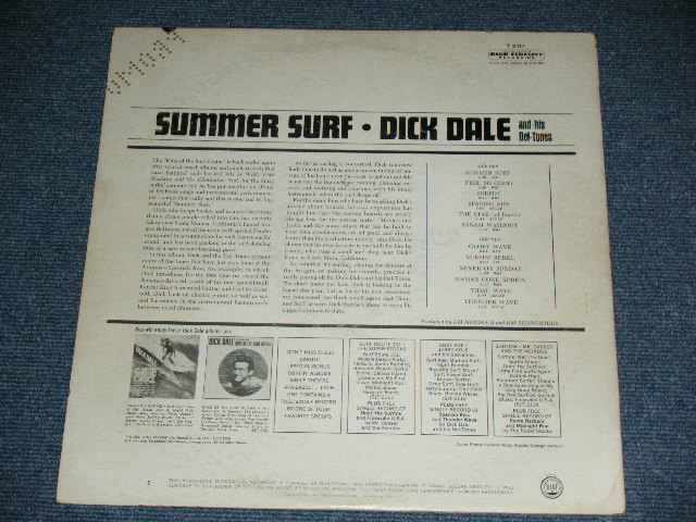 画像: DICK DALE & HIS DEL-TONES - SUMMER SURF ( Ex-/Ex++ )  / 1964 US AMERICA ORIGINAL PROMO MONO Used LP  None Bonus 45's 