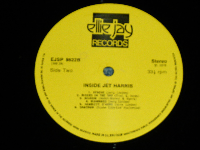画像: JET HARRIS (of THE SHADOWS) - INSIDE JET HARRIS : THE LAST CONCERT (MINT-/MINT) / 1977 UK ENGLAND ORIGINAL Used LP 