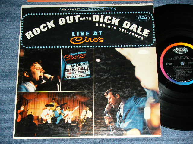画像1: DICK DALE & HIS DEL-TONES - LIVE AT CIRO'S  : ROCK OUT WITH  DICK DALE & HIS DEL-TONES ( Ex/x++ )  / 1965 US AMERICA ORIGINAL STEREO Used LP 