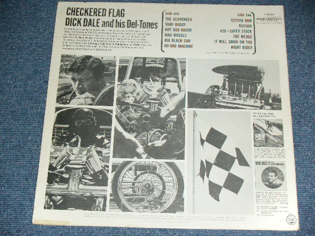 画像: DICK DALE & HIS DEL-TONES -  CHECKERED FLAG  ( Ex+/MINT-,B-5&6 : LIGHT SCRTACHE )  / 1963 US AMERICA ORIGINAL MONO Used LP  