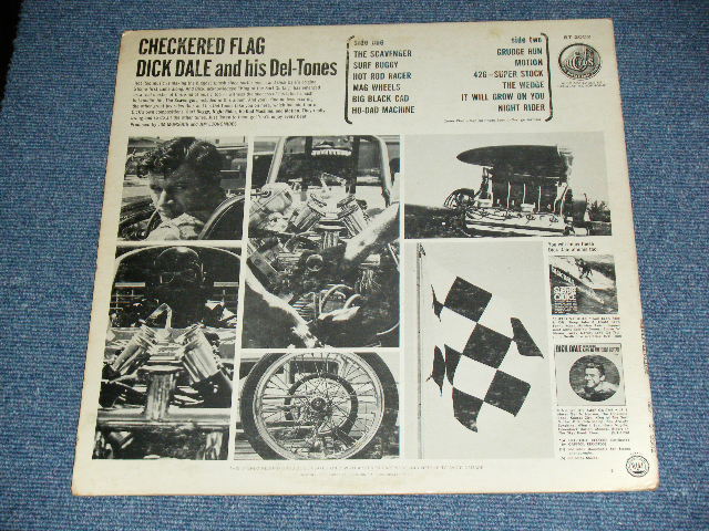 画像: DICK DALE & HIS DEL-TONES -  CHECKERED FLAG  ( Ex-/Ex+++ )  / 1963 US AMERICA ORIGINAL STEREO  Used LP  