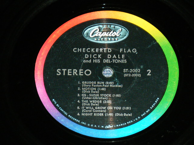 画像: DICK DALE & HIS DEL-TONES -  CHECKERED FLAG  ( Ex-/Ex+++ )  / 1963 US AMERICA ORIGINAL STEREO  Used LP  