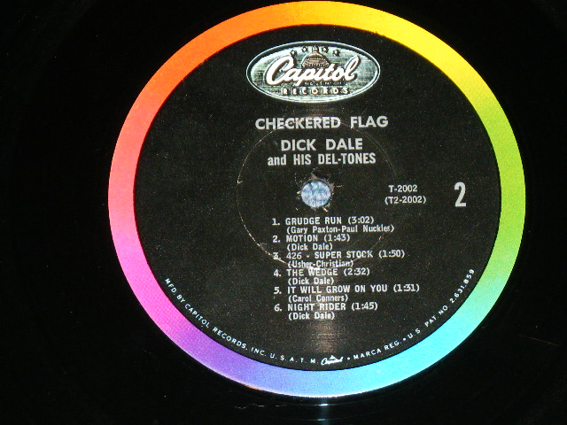 画像: DICK DALE & HIS DEL-TONES -  CHECKERED FLAG  ( Ex+++/MINT-,B-1:Small Press Miss  )  / 1963 US AMERICA ORIGINAL MONO Used LP  