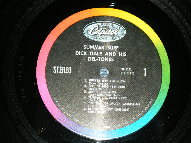 画像: DICK DALE & HIS DEL-TONES - SUMMER SURF ( Ex+/MINT-,EP:Ex )  / 1964 US AMERICA ORIGINAL STEREO Used LP  with Bonus 45's 