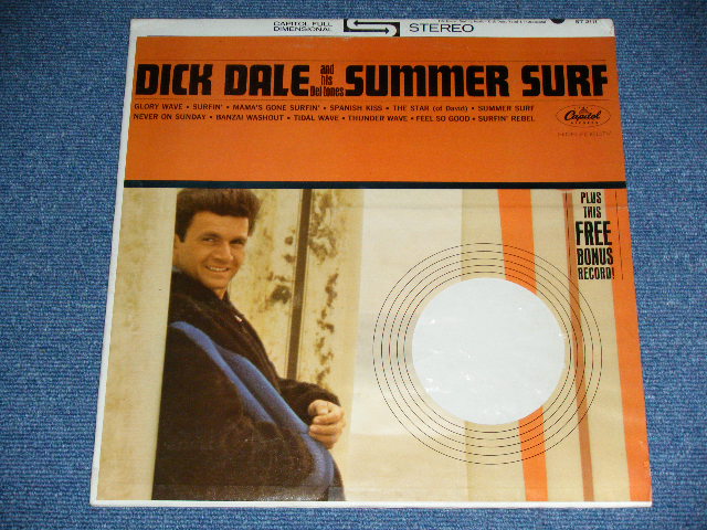 画像: DICK DALE & HIS DEL-TONES - SUMMER SURF ( Ex+/MINT-,EP:Ex )  / 1964 US AMERICA ORIGINAL STEREO Used LP  with Bonus 45's 