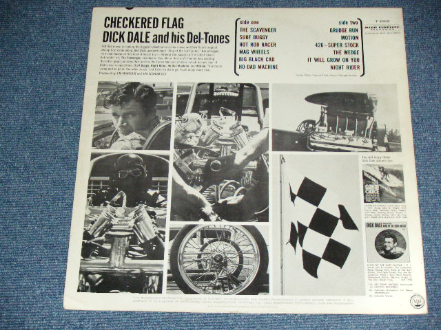 画像: DICK DALE & HIS DEL-TONES -  CHECKERED FLAG  ( Ex+++/MINT-,B-1:Small Press Miss  )  / 1963 US AMERICA ORIGINAL MONO Used LP  