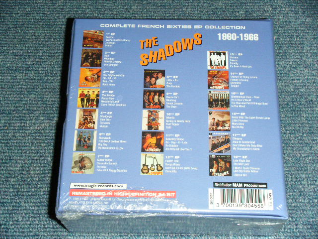 画像: THE SHADOWS -   COMPLETE FRENCH SITIES EP COLLECTION  ( 18 x EP PAPER SLEEVE CD + Box )  / 2004 FRANCE FRENCH Brand New SEALED CD Maxi Box Set 
