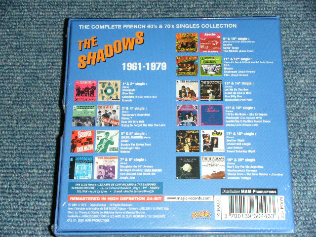 画像: THE SHADOWS -  THE COMPLETE FRENCH 60's & 70's SINGLES COLLECTION 1961/1979 ( 10 x SINGLE PAPER SLEEVE CD + Box )  / 2005 FRANCE FRENCH Brand New SEALED CD Single Box Set 