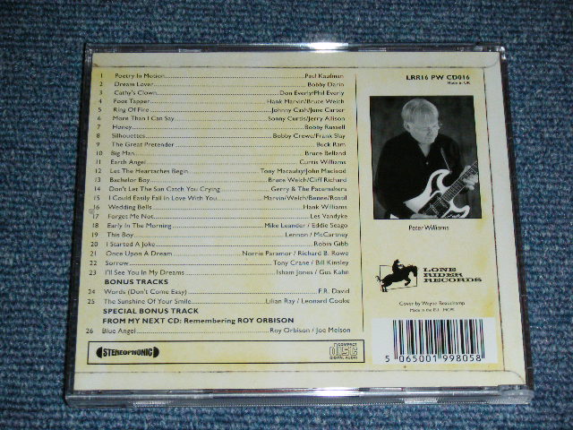 画像: PETER WILLIAMS - POETRY IN MOTION : JUKEBOX FAVORITES / 2000's UK england BRAND NEW CD 