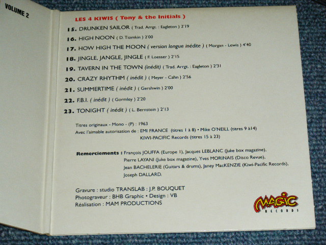 画像: va OMNIBUS ( THE KREWKATS+THE GRADIATORS+LES 4 KIWIS) - INSTRUMENTAL 60'S VOL.2 / 1995 BFRANCE  FRENCH Mini-LP Paper Sleeve  Used CD 