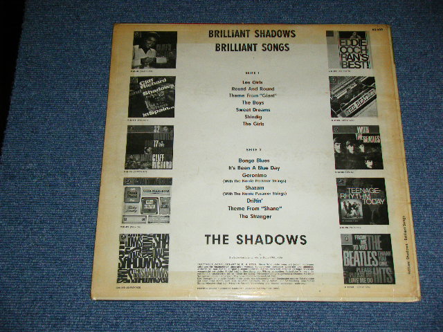 画像: THE SHADOWS - BRILLIANT SHADOWS  (  Ex-/VG+++ ) / 1960's  WEST-GERMAN GERMANY ORIGINAL Used LP 