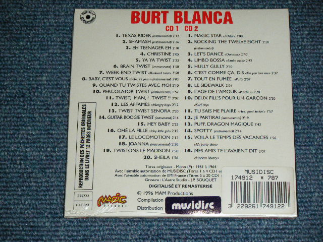 画像: BURT BLANCA - FRENCH 60'S EP COLLECTION : ET SES GUITARES MAGIQUES  "SMALL Size Mini-LP Paper Sleeve Style"  / 1996 FRANCE FRENCH 2nd Press "SMALL Size Mini-LP Paper Sleeve Style"  Version Brand New SEALED 2- CD 