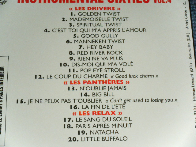 画像: va OMNIBUS (LES DRIVERS+LES PANTHERES+LES RELAX) - INSTRUMENTAL 60'S VOL.4 / 1997 BFRANCE  FRENCH Mini-LP Paper Sleeve  Brand New SEALED  CD 