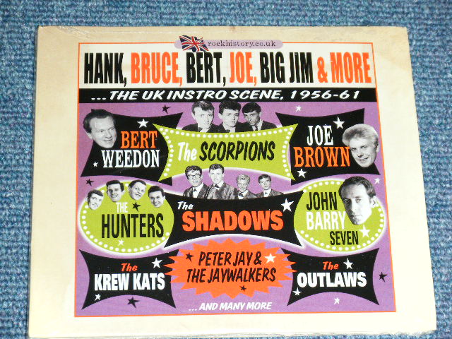 画像1: va OMNIBUS ' The SHADOWS,The OUTLAWS,The HUNTERS,JOE BROWN,JOHN BARRY SEVEN,BERT WEEDON,The KREW KATS,PETER JAY & The JAYWALKERS +More ) - HANK,BRUCE,BERT,JOE,BIG JIM & MORE : THE UK INSTRO SCENE 1956-61 / 2012 EU EUROPE ORIGINAL Brand New SEALED 2-CD'S