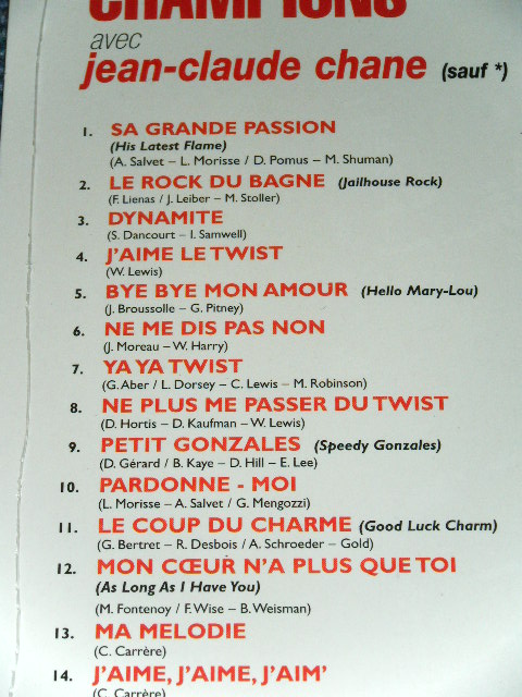 画像: LES CHAMPIONS - AVEC-JEAN-CLAUDE CHANE : LES CHAMPIONS   / 2005 FRANCE FRENCH ORIGINAL  Brand New SEALED  CD 