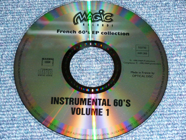 画像: va OMNIBUS ( CLAUDE CIARI+LES GUITARES) - INSTRUMENTAL 60'S VOL.1  (MINT-/MINT) / 1995 BFRANCE  FRENCH Mini-LP Paper Sleeve  Used  CD 