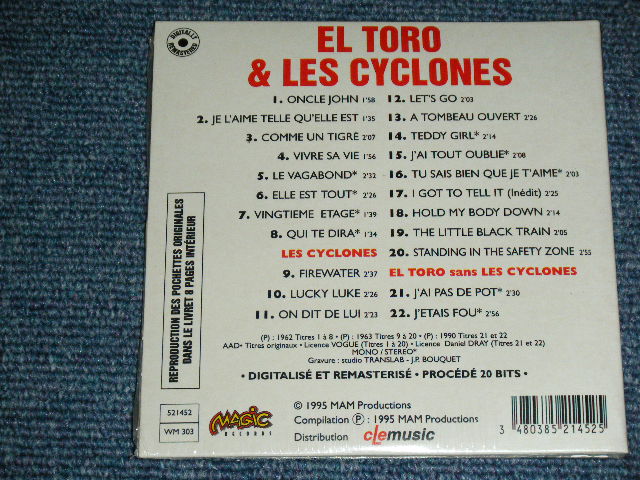 画像: EL TORO LES CYCLONES -  FRENCH '60's EP COLLECTION  / 1995  FRANCE FRENCH ORIGINAL  Brand New SEALED  CD 