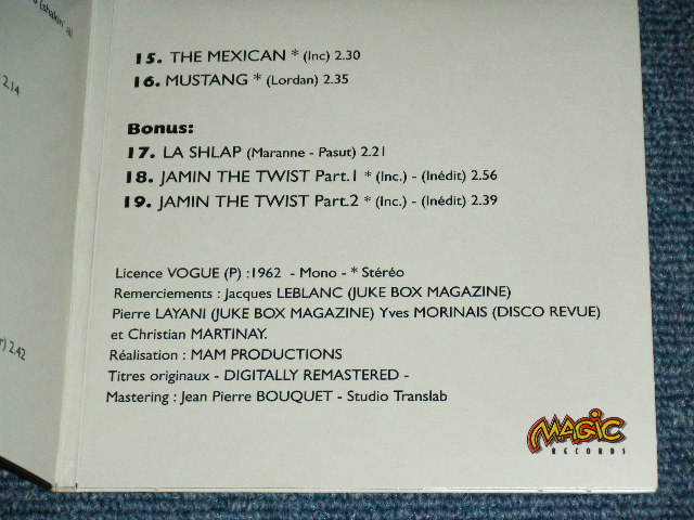 画像: LES FANTOMES : FRENCH 60'S EP COLLECTION "SMALL Size Mini-LP Paper Sleeve Style"  / 1995 FRANCE FRENCH ORIGINAL "SMALL Size Mini-LP Paper Sleeve Style"  Version Used  CD 