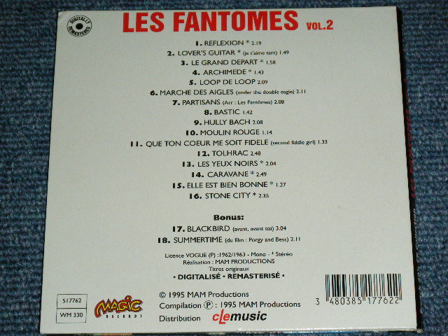 画像: LES FANTOMES : FRENCH 60'S EP COLLECTION Vol.2 "SMALL Size Mini-LP Paper Sleeve Style"  / 1995 FRANCE FRENCH ORIGINAL "SMALL Size Mini-LP Paper Sleeve Style"  Version Used  CD 