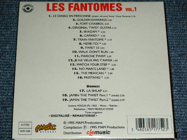 画像: LES FANTOMES : FRENCH 60'S EP COLLECTION "SMALL Size Mini-LP Paper Sleeve Style"  / 1995 FRANCE FRENCH ORIGINAL "SMALL Size Mini-LP Paper Sleeve Style"  Version Used  CD 