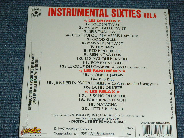 画像: va OMNIBUS (LES DRIVERS+LES PANTHERES+LES RELAX) - INSTRUMENTAL 60'S VOL.4 / 1997 BFRANCE  FRENCH Mini-LP Paper Sleeve  Brand New SEALED  CD 