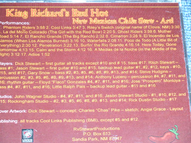 画像: The KNIGHTS - KING RICHARD'D RED HOT  / 2000's US AMERICAN Brand New CD-R 