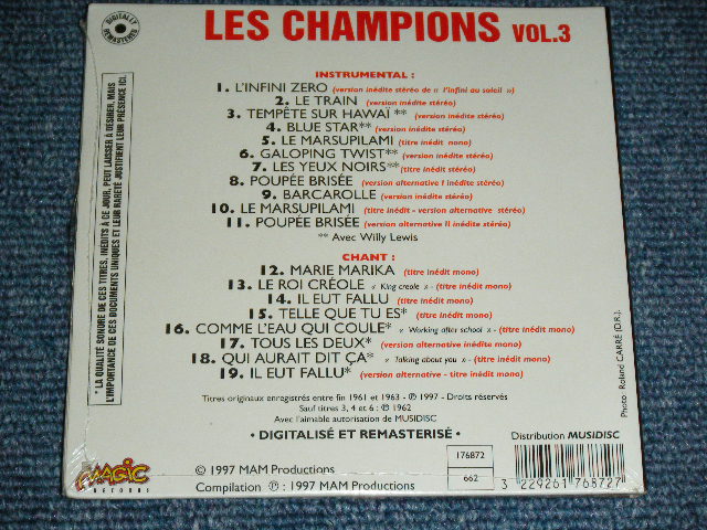 画像: LES CHAMPIONS - LES CHAMPIONS VOL.3 : FRENCH 60'S EP COLLECTION "SMALL Size Mini-LP Paper Sleeve Style"  / 1997 FRANCE FRENCH ORIGINAL "SMALL Size Mini-LP Paper Sleeve Style"  Version Brand New SEALED  CD 