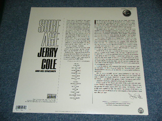 画像: JERRY COLE and His SPACEMEN - SURF AGE /  2010 US Limited 1,000 Copies  Brand New SEALED CLEAR Wax Vinyl LP