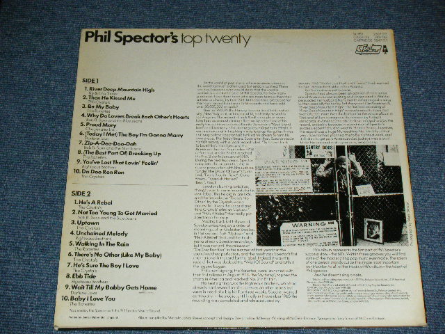 画像: VA ( IKE & TINA TURNER+RIGHTEOUS BROTHERS+CRYSTALS+RONETTES+DARLEN LOVE+BOB B.SOXX & THE BLUE JEANS+CHECKMATES LTD. )  - ECHOES OF THE 60's :  PHIL SPECTOR TOP TWENTY.  ( Ex+/ MINT-, )  / 1977  UK ENGLAND ORIGINAL MONO Used LP 