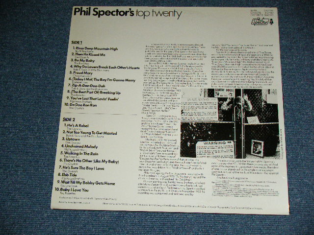 画像: VA ( IKE & TINA TURNER+RIGHTEOUS BROTHERS+CRYSTALS+RONETTES+DARLEN LOVE+BOB B.SOXX & THE BLUE JEANS+CHECKMATES LTD. )  - ECHOES OF THE 60's :  PHIL SPECTOR TOP TWENTY.  ( Ex++/ MINT- )  / 1977  UK ENGLAND ORIGINAL MONO Used LP 