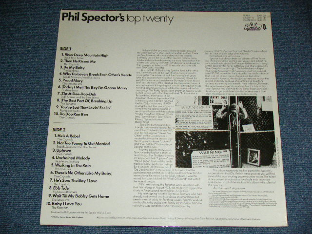 画像: VA ( IKE & TINA TURNER+RIGHTEOUS BROTHERS+CRYSTALS+RONETTES+DARLEN LOVE+BOB B.SOXX & THE BLUE JEANS+CHECKMATES LTD. )  - ECHOES OF THE 60's :  PHIL SPECTOR TOP TWENTY.  ( MINT-/ MINT )  / 1977  UK ENGLAND ORIGINAL MONO Used LP 