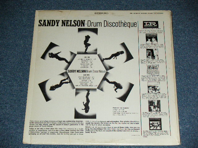 画像: SANDY NELSON -  DRUM DISCOTHEQUE  ( 2nd Press BLACK & GREEN label : MINT-/MINT-) / 1966? US AMERICA  2nd Press  STEREO  Used  LP 