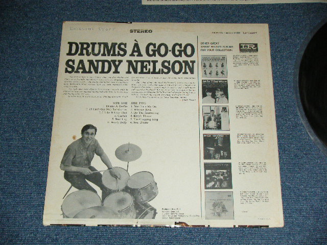 画像: SANDY NELSON -  drums a go-go (  1st Press BLACK&PINK  label :  Ex+,Ex/Ex++ ) / 1965  US AMERICA  ORIGINAL STEREO Used  LP 