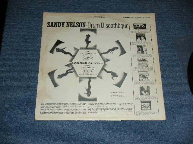 画像: SANDY NELSON -  DRUM DISCOTHEQUE  ( BLACK & PINK & WHITE label :  Ex/Ex- ) / 1965  US AMERICA  ORIGINAL  STEREO  Used  LP 