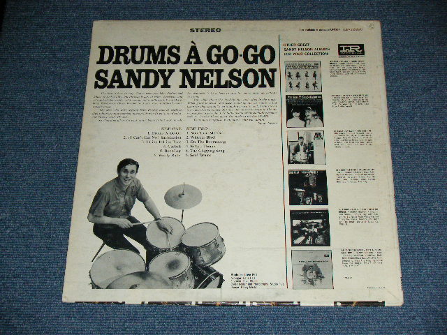 画像: SANDY NELSON -  drums a go-go (  1st Press BLACK&PINK  label :  Ex++,Ex+/Ex+++ ) / 1965  US AMERICA  ORIGINAL STEREO Used  LP 