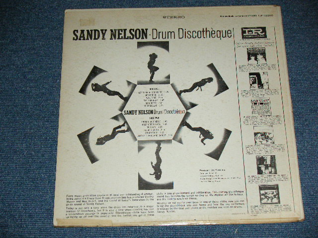 画像: SANDY NELSON -  DRUM DISCOTHEQUE  ( BLACK & PINK & WHITE label :  Ex/Ex++ ) / 1965  US AMERICA  ORIGINAL  STEREO  Used  LP 