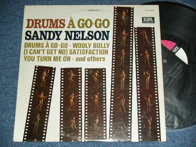 画像1: SANDY NELSON -  drums a go-go (  1st Press BLACK&PINK  label :  Ex,Ex+/Ex+ ) / 1965  US AMERICA  ORIGINAL STEREO Used  LP 