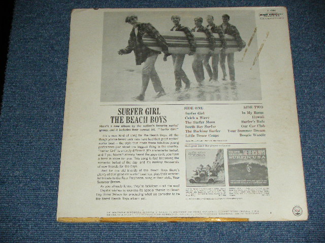 画像: The BEACH BOYS - SURFER GIRL ( Matrix Number : A) T1-1981-F4#2: B) T2-1981-G2#2  : VG++/Ex+) / 1963 US ORIGINAL MONO LP