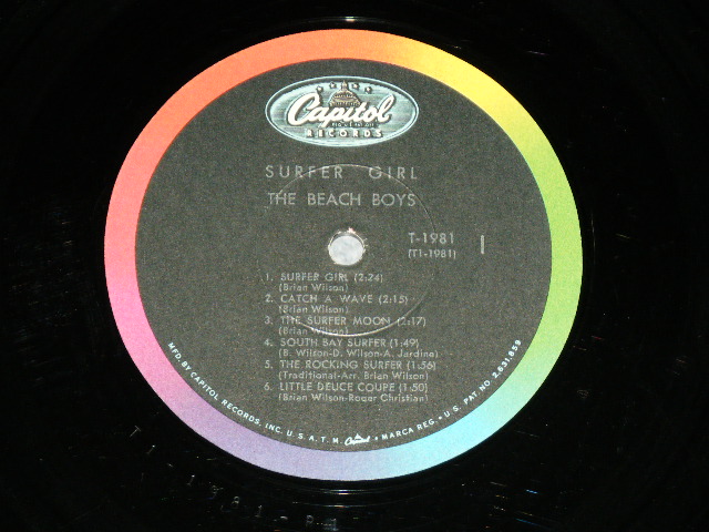 画像: The BEACH BOYS - SURFER GIRL ( Matrix Number : A) T1-1981-P1:B) T2-1981-P1 : Ex+/Ex++ ) / 1963 US ORIGINAL MONO LP