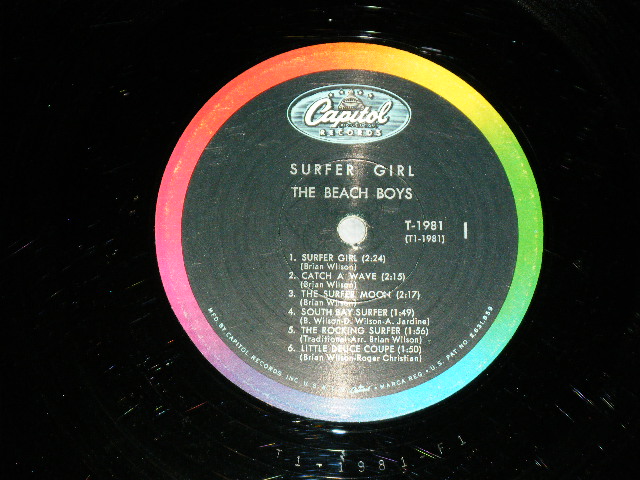 画像: The BEACH BOYS - SURFER GIRL ( Matrix Number : A) T1-1981-F1: B) T2-1981-F1#2  : Ex+,Ex/Ex+) / 1963 US ORIGINAL MONO LP