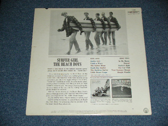 画像: The BEACH BOYS - SURFER GIRL ( Matrix Number : A) T1-1981-G2#2: B) T2-1981-G2#2  : Ex,Ex+/Ex++  : 2nd PRESS BACK COVER ) / 1963 US ORIGINAL MONO LP