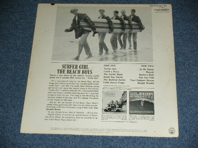 画像: The BEACH BOYS - SURFER GIRL ( Matrix Number : A) T1-1981-F1: B) T2-1981-F1#2  : Ex+,Ex/Ex+) / 1963 US ORIGINAL MONO LP