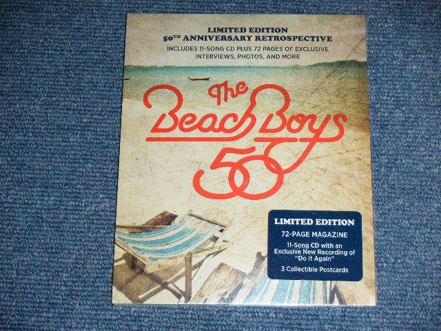 画像1: THE BEACH BOYS - LIMITED EDITION 50TH ANNIVERSARY RETROSPECTIVE ( 72-PAGE MAGAZINE+3 Collectable Postcard ) / 2012 US AMERICA  ORIGINAL Brand New SEALED  CD 