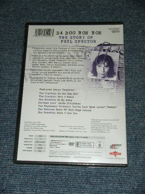 画像: V.A.( CRYSTALS,RONETTES,DARLEN LOVE,RAMONES,RIGHTEOUS BROTHERS ) - DA DOO RON RON : THE STORY OF PHIL SPECTOR   / 2012 UK EUROPEAN BRAND NEW SEALED DVD (NTSC SYSTEM)