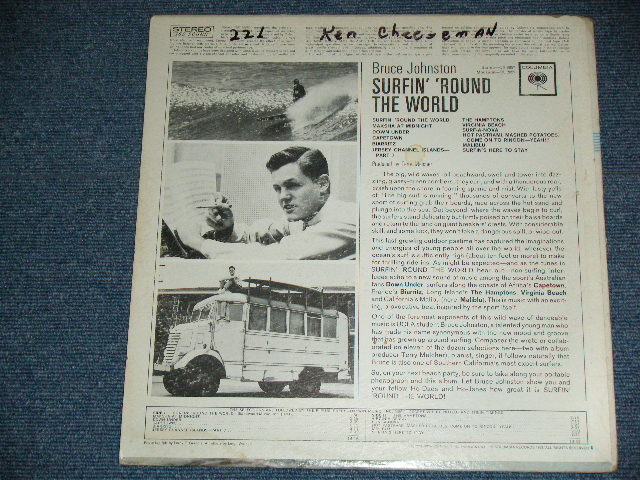 画像: BRUCE JOHNSTON - SURFIN' 'ROUND THE WORLD ( Ex/Ex++ )  / 1963 US ORIGINAL "Black 360 SOUND" Label STEREO  Used  LP 