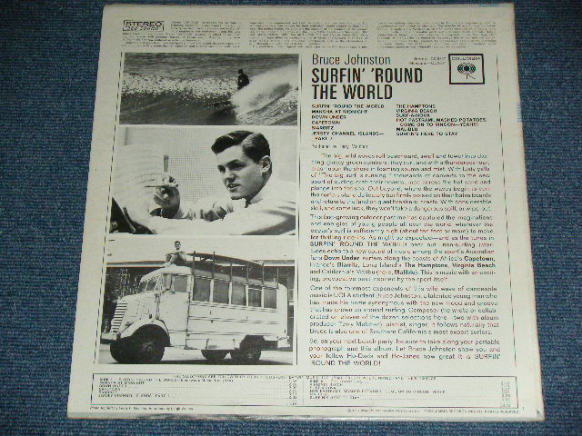 画像: BRUCE JOHNSTON - SURFIN' 'ROUND THE WORLD ( Ex+++/MINT- )  / 1963 US ORIGINAL "Black 360 SOUND" Label STEREO  Used  LP 