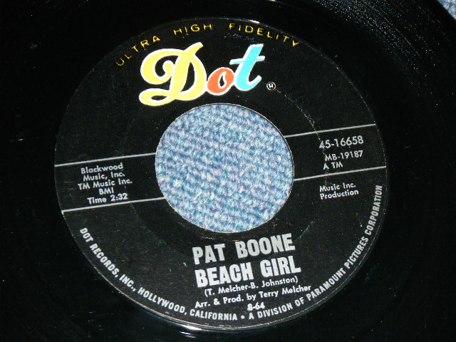 画像: PAT BOONE - BEACH GIRL : LITTLE HONDA (BRIAN WILSON/TERRY MELCHER/BRUCE JOHNSTON works)  / 1964 US AMERICA ORIGINAL Used 7"SINGLE 