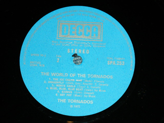 画像: THE TORNADOS - THE WORLD OF THE TORNADOES  ( Ex++/MINT-/ / 1972 UK ENGLAND ORIGINAL  Used LP