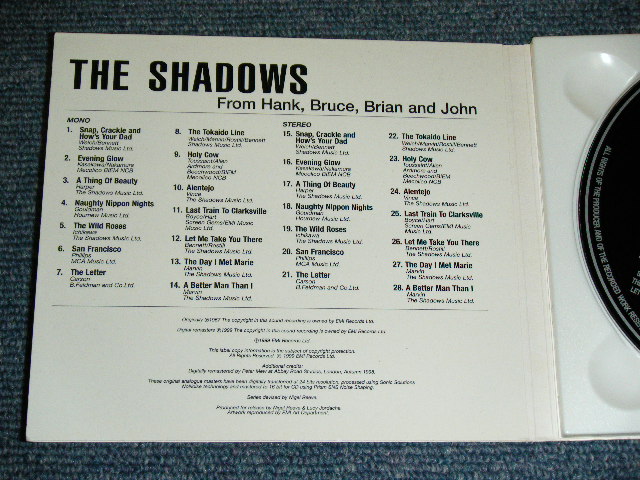 画像: The SHADOWS - FROM HANK,BRUCE,BRIAN and JOHN  ( MONO & STEREO 2 in 1 )   / 1998 UK ENGLAND ORIGINAL BRAND NEW Digi-Pack CD 