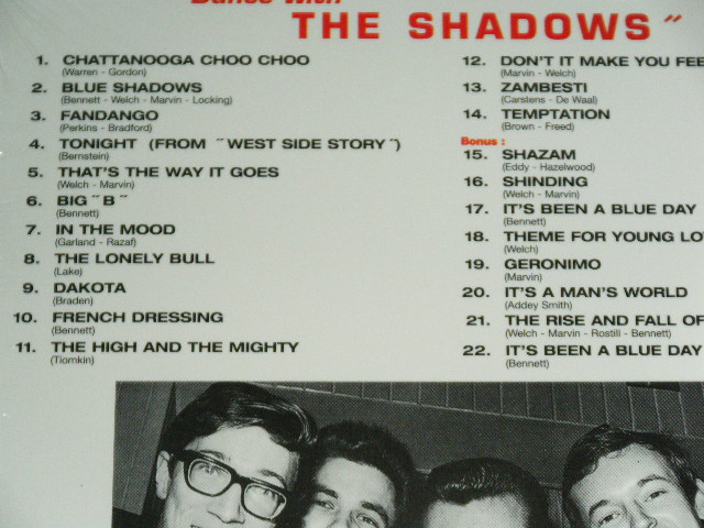 画像: THE SHADOWS  - DANCE WITH THE SHADOWS  ( ORIGINAL FRENCH Album+Bonus Tracks ) / 1998 FRANCE FRENCH Brand New SEALED CD 